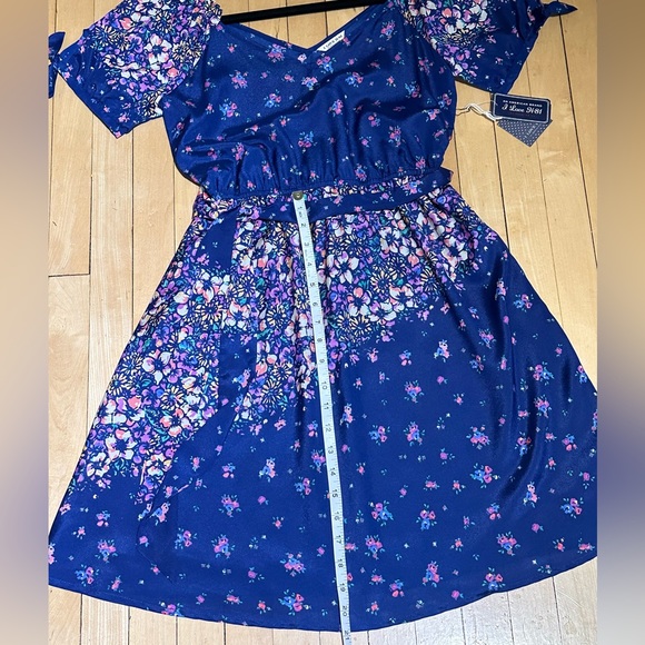 I Love H-81 (Forever 21) Floral Belted Dress Size S - Picture 10 of 11